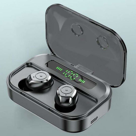 In-ear Bluetooth Handsfree Earphones with Charging Case Black view 4