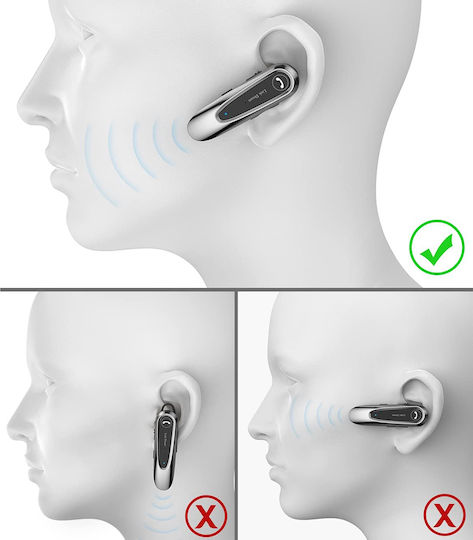 Techsuit CB2 In-ear Bluetooth Handsfree Earphone Black view 2