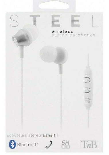 T'nB Steel In-ear Bluetooth Handsfree Earphones Silver view 2