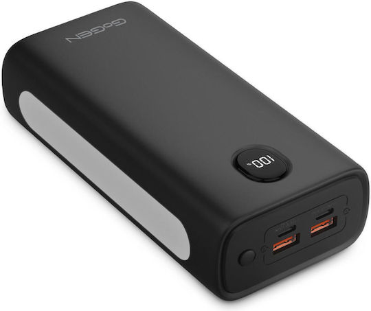 GoGEN Power Bank 30000mAh with 2 USB-A Ports and 2 USB-C Ports Black vue 3