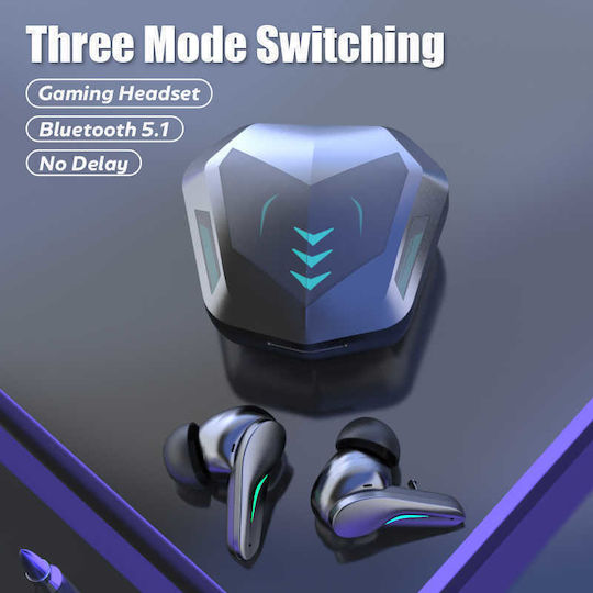 MD188 Earbud Bluetooth Handsfree Earphones with Charging Case Black view 3