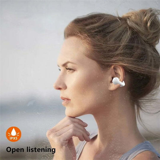 F50 Earbud Bluetooth Handsfree Earphones with Charging Case White view 2