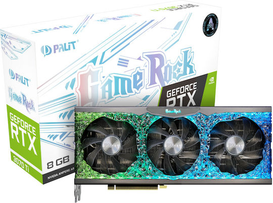 Palit GeForce RTX 3070 Ti 8GB GDDR6X GameRock Graphics Card view 1