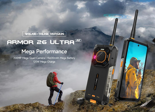 Ulefone Armor 26 Ultra Walkie-talkie 5G Dual SIM (12GB/512GB) Resistant Smartphone Black view 8