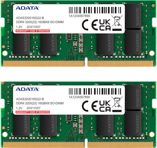 Adata DDR4 16GB RAM with 2x8GB Modules for Laptop AD4S32008G22-DTGN view 3