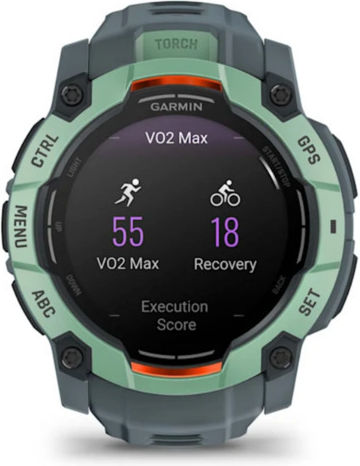 Garmin Instinct 3 AMOLED Aluminium 50mm Waterproof Smartwatch with Heart Rate Monitor (Neo Tropic with Twilight Band) view 5