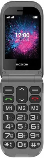 MaxCom MM827 Dual SIM Mobile with Large Buttons Black view 1