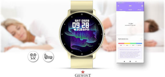 Giewont 120-6 Smartwatch with Heart Rate Monitor (Beige) view 7