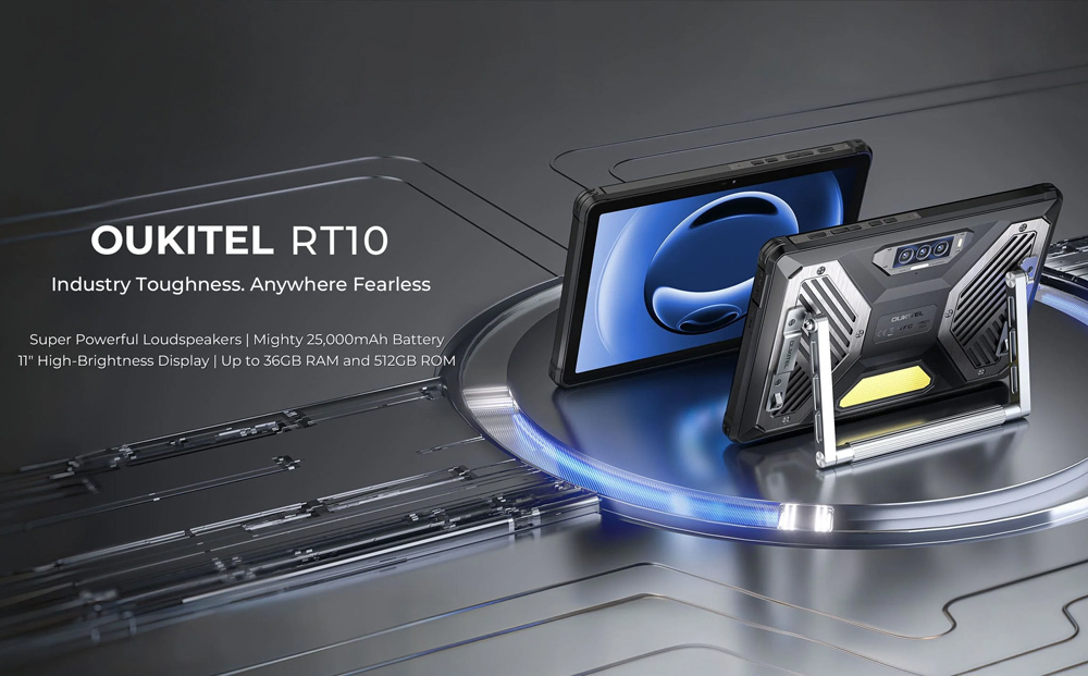 Oukitel RT10 5G 11" Tablet (12GB/512GB) Black view 2