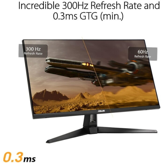 Asus TUF Gaming VG27AQM5A IPS HDR Gaming Monitor 27" QHD 2560x1440 300Hz with Response Time 1ms GTG view 4