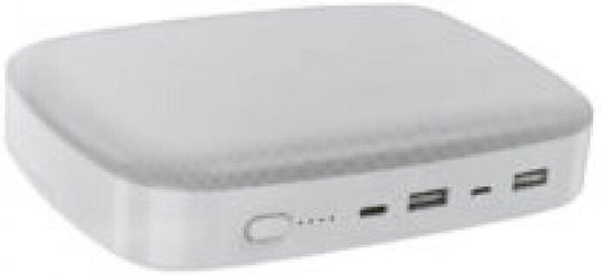 OTU PB01 Power Bank 10000mAh with 2 USB-A Ports White vue 2