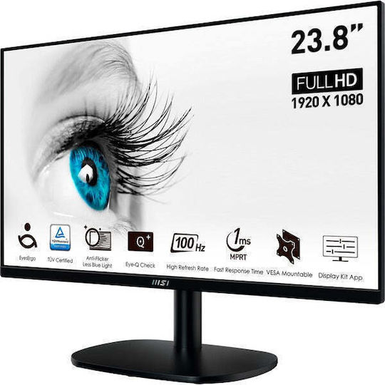 MSI Pro MP245VDE VA Monitor 23.8" FHD 1920x1080 with Response Time 4ms GTG view 4