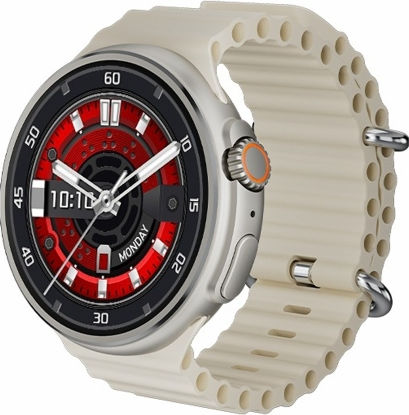 V3 Ultra Max 1.6 Inch Tft Round Screen Smart Watch Supports Voice Calls Blood Oxygen Monitoring Grey