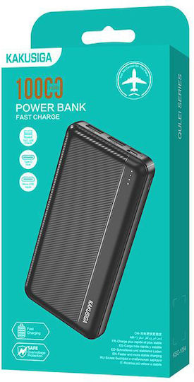 KAL Electronics Power Bank 9000mAh with 2 USB-A Ports and USB-C Port Black vue 3