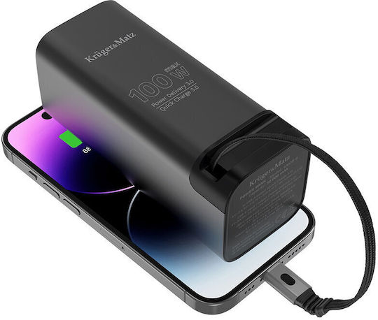 Kruger & Matz Power Bank 20000mAh 100W Black view 7