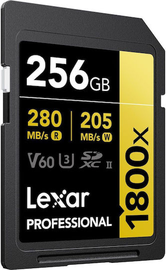 Lexar Professional 1800x SDXC 256GB Class 10 U3 V60 UHS-II vista 8