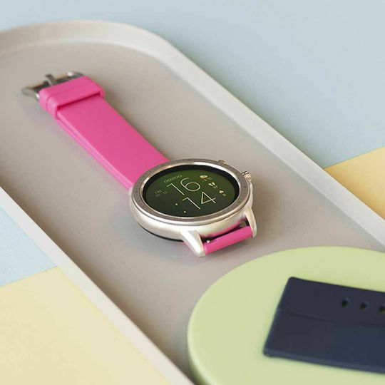 Oozoo Q00314 45mm Smartwatch with Heart Rate Monitor (Silver) view 3