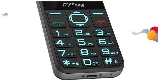 MyPhone Halo 3 Single SIM Mobile with Large Buttons (English Menu) Black view 3