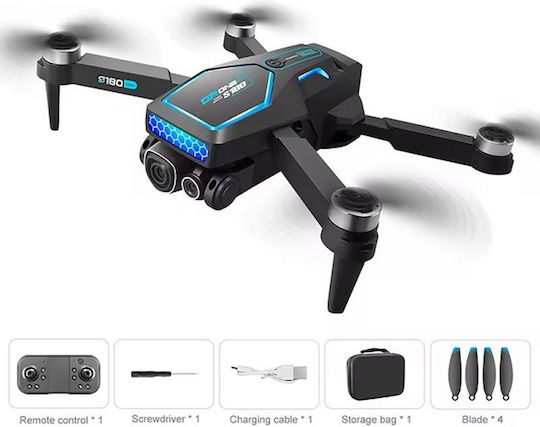 XF-S180 Drone FPV 2.4 GHz with 720p Camera and Controller Black