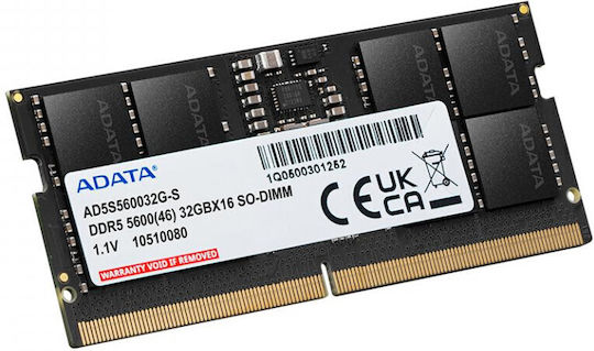 Adata DDR5 with Module 1x16GB and Speed 5600 for Laptop AD5S560016G-S view 3