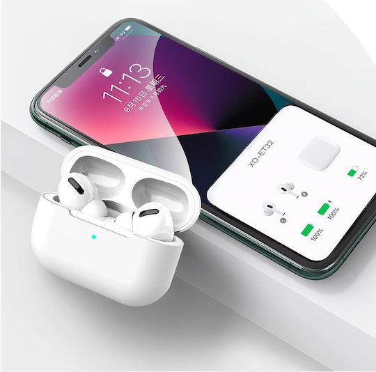XO ET32 In-ear Bluetooth Handsfree Earphones with Charging Case White view 3
