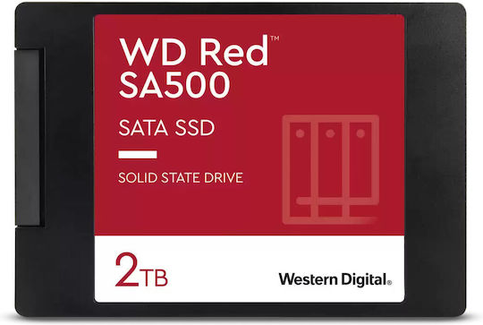 Western Digital Red SA500 SSD 2TB 2.5'' Type with SATA III Connection WDS200T2R0A view 5