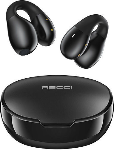 Recci Dynamic In-ear Bluetooth Handsfree Earphones with Charging Case Black view 1