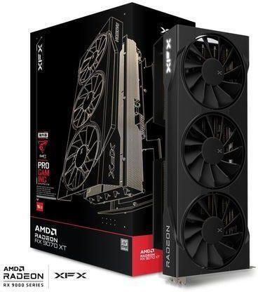 XFX Radeon RX 9070 XT 16GB GDDR6 Swift Gaming Triple Fan Graphics Card view 6