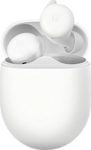 Google Pixel Buds A-Series Bluetooth Handsfree Earphones with Sweat Resistance and Charging Case Clearly White