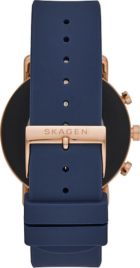 Skagen Falster 2 Stainless Steel 40mm Smartwatch with Heart Rate Monitor (Blue) view 3