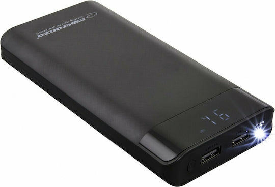 Esperanza EMP120 Power Bank 17400mAh with 2 USB-A Ports Black