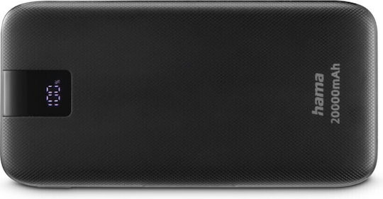 HAMA PD 20 Power Bank 20000mAh 20W with USB-A Port and 2 USB-C Ports Gray vue 2