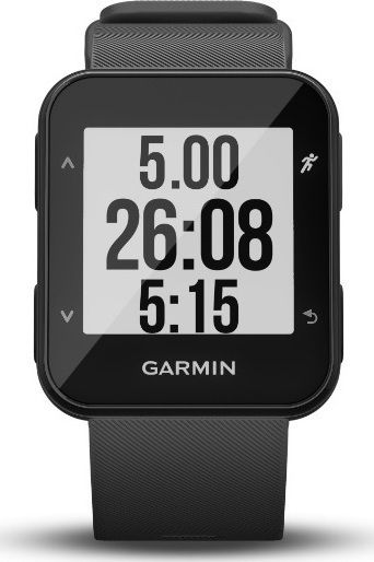 Garmin Forerunner 30 41mm Waterproof Smartwatch with Heart Rate Monitor (Slate Grey) vue 8