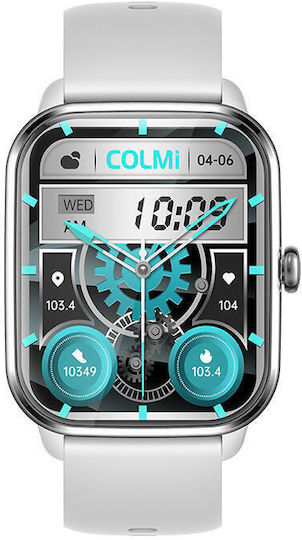 Colmi C61 Aluminium Smartwatch with Heart Rate Monitor (Silver) view 2