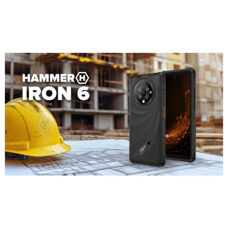 Hammer Iron 6 Dual SIM (6GB/128GB) Resistant Smartphone Black view 3