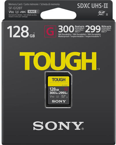 Sony Sf-g Tough SDXC 128GB U3 V90 UHS-II 300MB/s With Adapter view 3