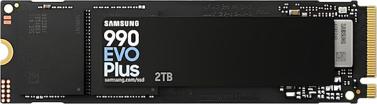 Samsung 990 EVO Plus SSD 2TB M.2 Type with PCI Express 4.0 Connection PS5 Compatible MZ-V9S2T0BW