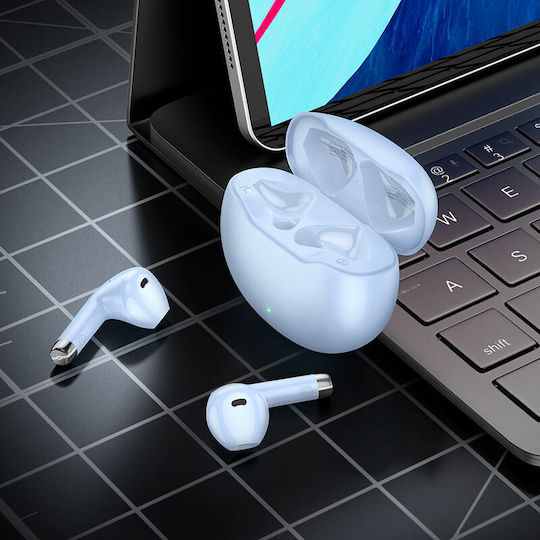 Hoco EW61 In-ear Bluetooth Handsfree Earphones with Charging Case Blue view 3