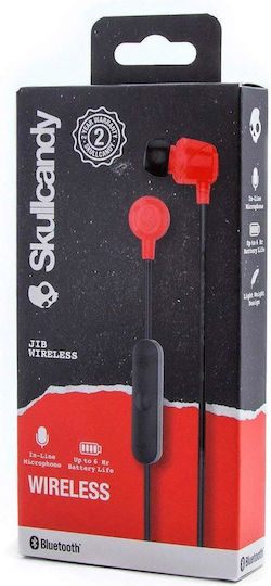 Skullcandy Jib In-ear Bluetooth Handsfree Earphones Red view 4