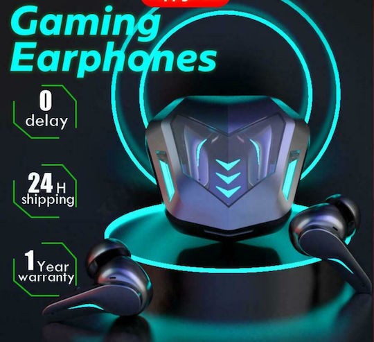 MD188 Earbud Bluetooth Handsfree Earphones with Charging Case Black view 4