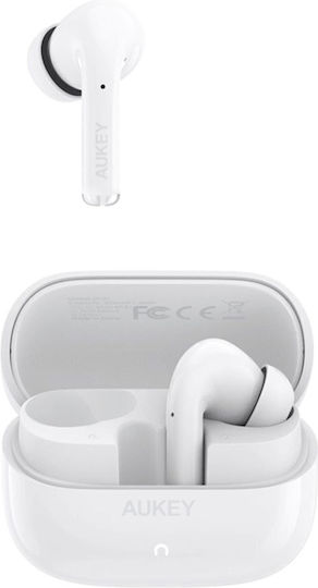 Aukey EP-B1 In-ear Bluetooth Handsfree Earphones with Sweat Resistance and Charging Case White view 1