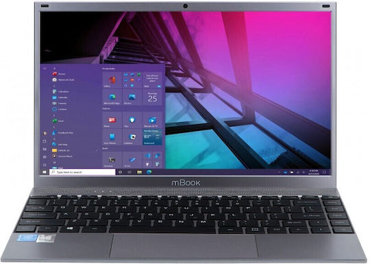 MaxCom mBook 14" IPS FHD (Celeron Quad Core-J4125/8GB/256GB SSD/W10 Home) Dark Grey (US Keyboard) vue 2