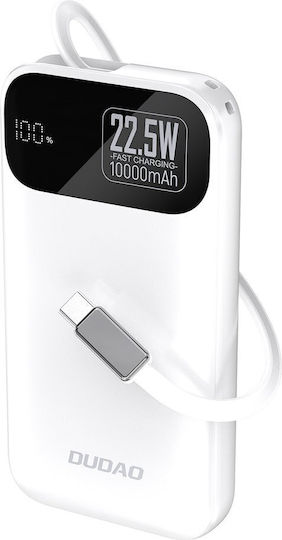 Dudao K31 Power Bank 10000mAh 22.5W with USB-C Port Power Delivery White view 1