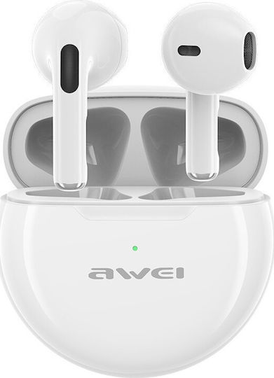 Awei T17 Mini Earbud Bluetooth Handsfree Earphones with Charging Case White view 1