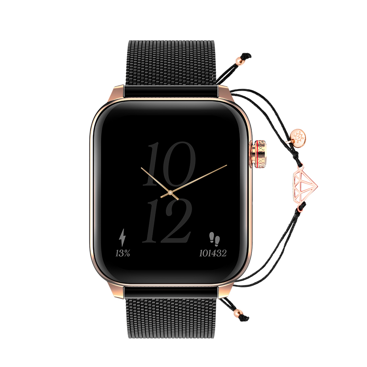 MaxCom FW64 Oxygen 2 Smartwatch with Heart Rate Monitor Black view 2