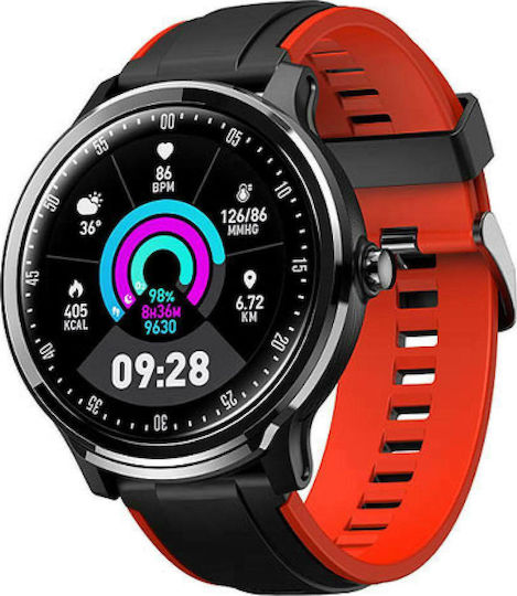 Manta SWT05BP Smartwatch with Heart Rate Monitor (Black / Orange)