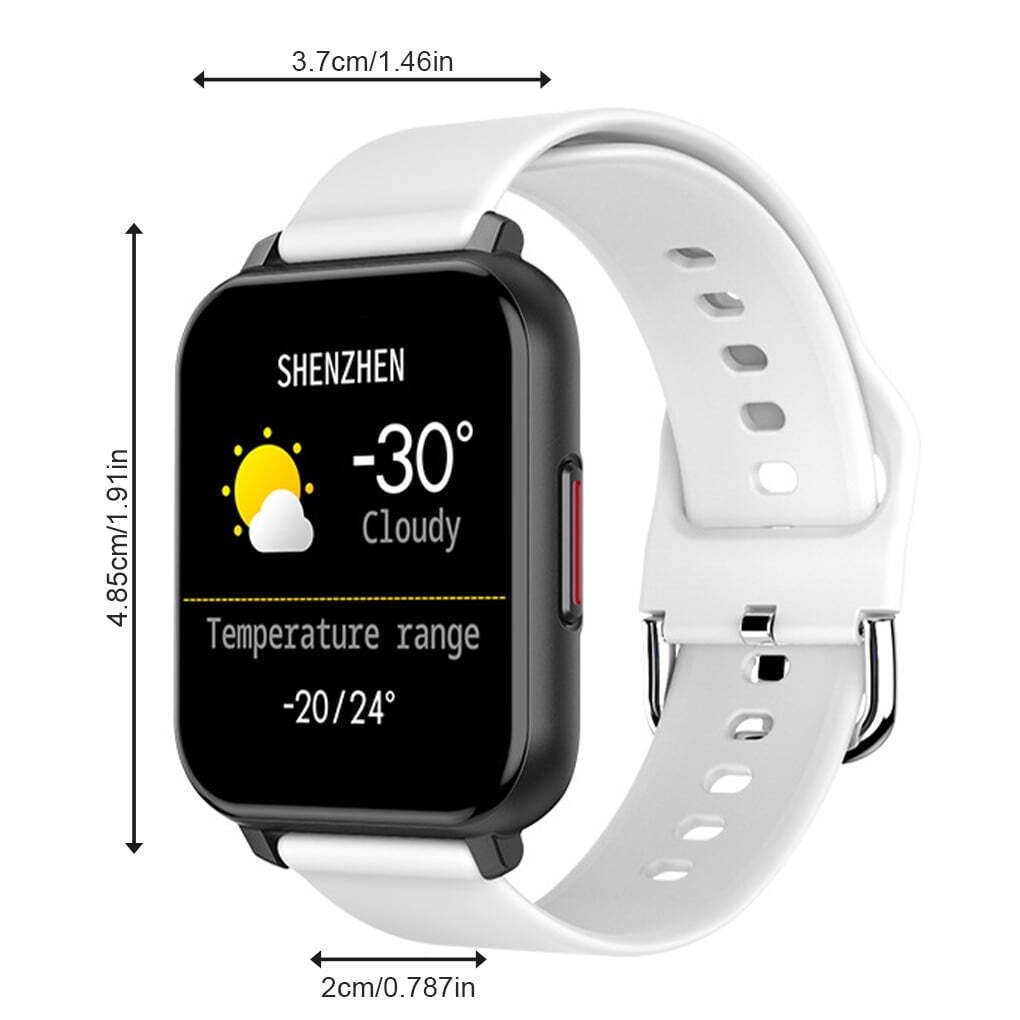 T82 Aluminium Smartwatch with Heart Rate Monitor (White) view 6