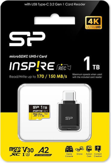 Silicon Power SDXC 1.0TB Class 10 U3 V30 A2 UHS-I view 2
