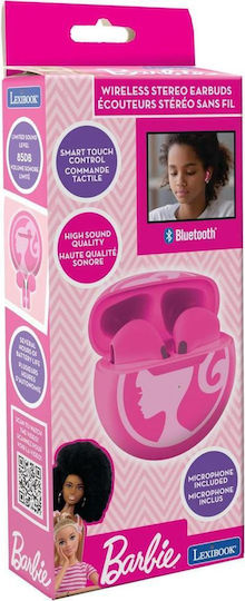 Lexibook Barbie Earbud Bluetooth Handsfree Earphones with Charging Case Pink view 5