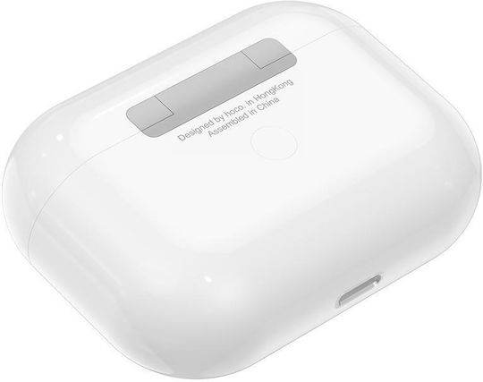 Hoco EW04 Plus In-ear Bluetooth Handsfree Earphones with Charging Case White view 3